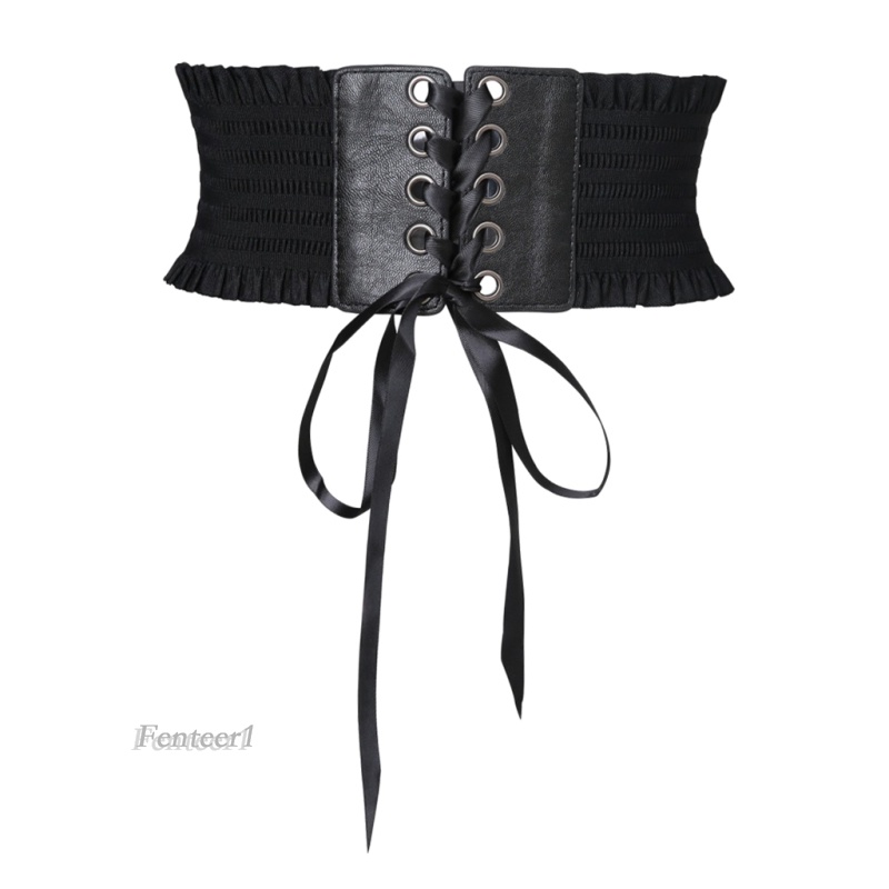 1 Thắt Lưng Đan Dây Co Giãn Màu Đen Thời Trang Nữ