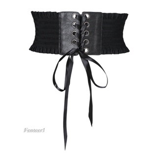 Đai eo thắt lưng có dây buộc màu đen