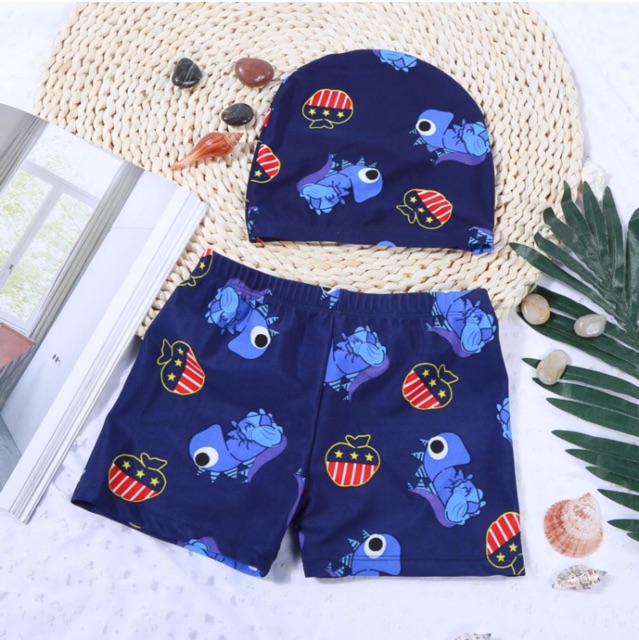 Quần bơi bé trai kèm mũ QB02 | BigBuy360 - bigbuy360.vn
