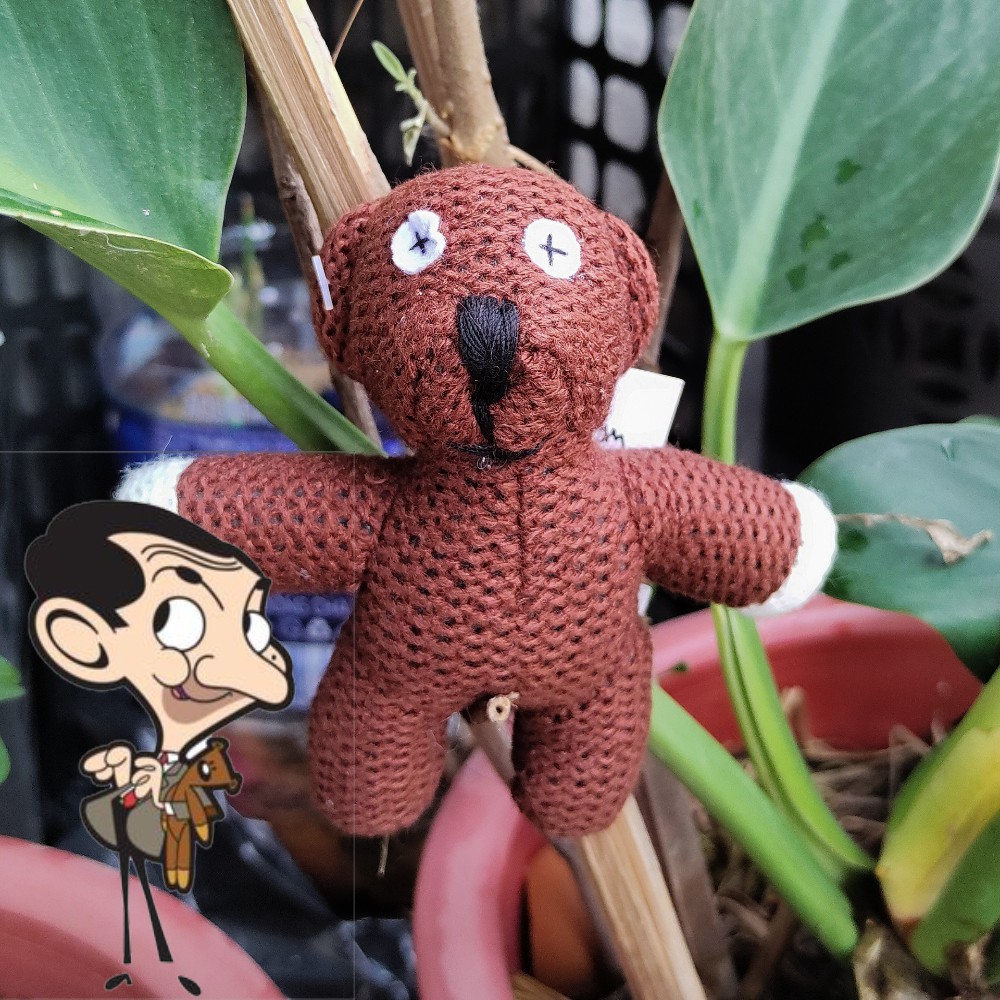 Móc khóa Gấu bông Teddy Mr.Bean phiên bản mini kích thước 12cm