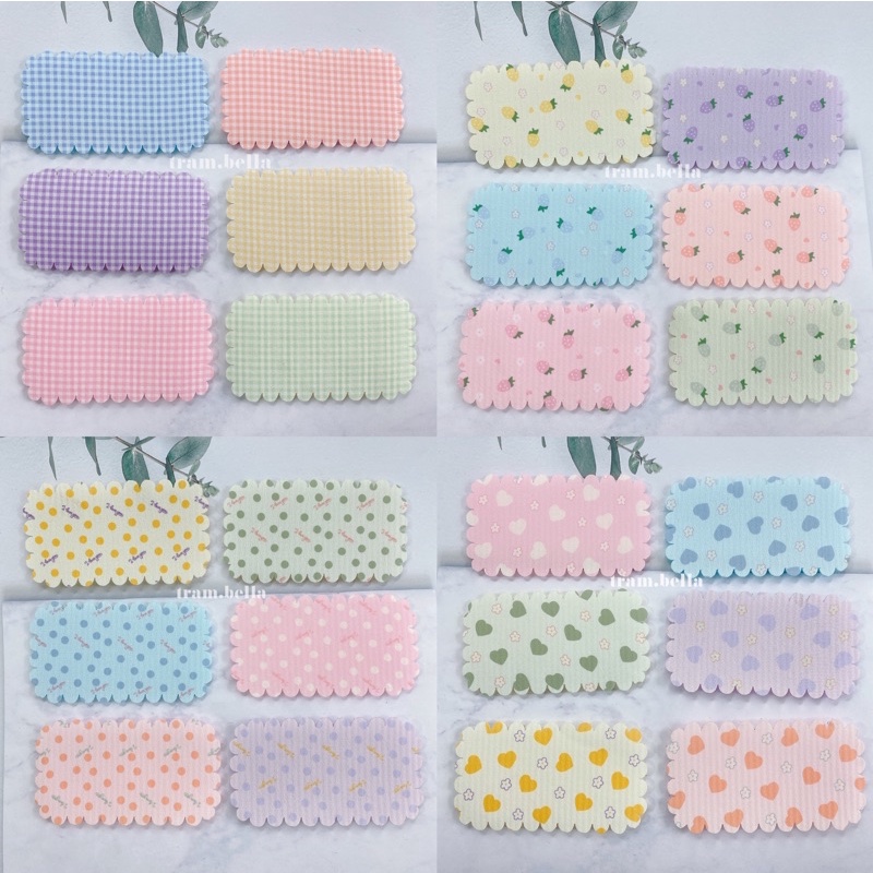 set 2 miếng dán tóc nhiều màu