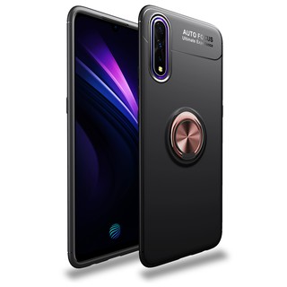 Ốp điện thoại mềm có giá đỡ dạng vòng nhẫn từ tính bằng kim loại cho Vivo IQoo Neo/Y7S