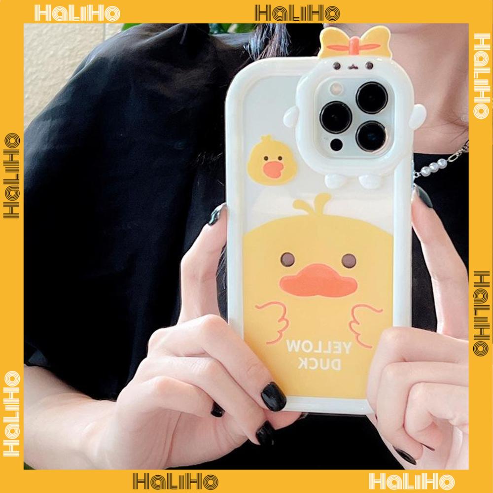iPhone Case Silicone Soft Case Clear Case Airbag Shockproof Protection Camera Smooth Feel Duck Cartoon Cute Compatible For iPhone 11 Pro Max 13 Pro Max 12 Pro Max 7Plus xr XS Max