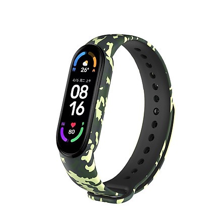 Dây Cao Su Camo Color cho Xiaomi Mi Band 6.