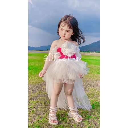 Set áo hoa kèm chân váy tutu siêu xinh cho bé yêu