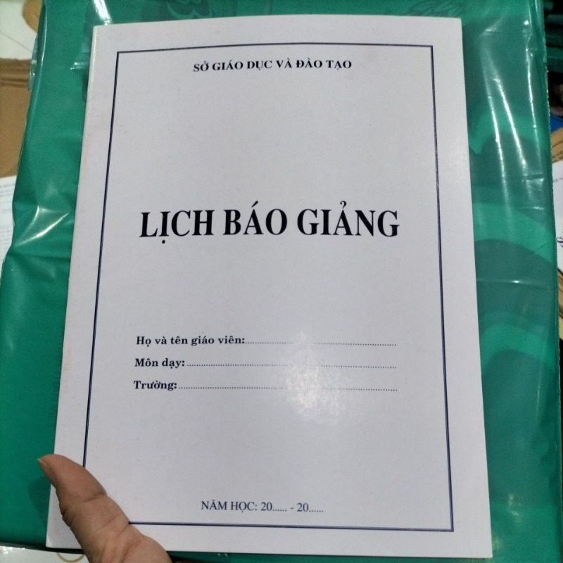 Lịch báo giảng cấp 2, cấp 3