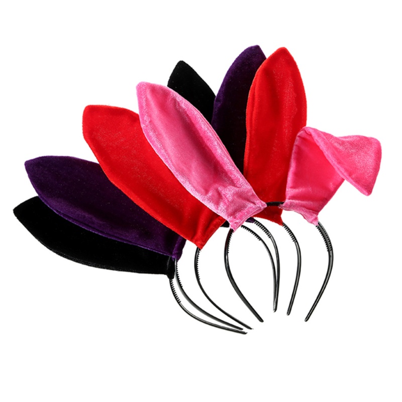 Băng Đô Tai Thỏ Bằng Nhung Mềm Mại Quyến Rũ