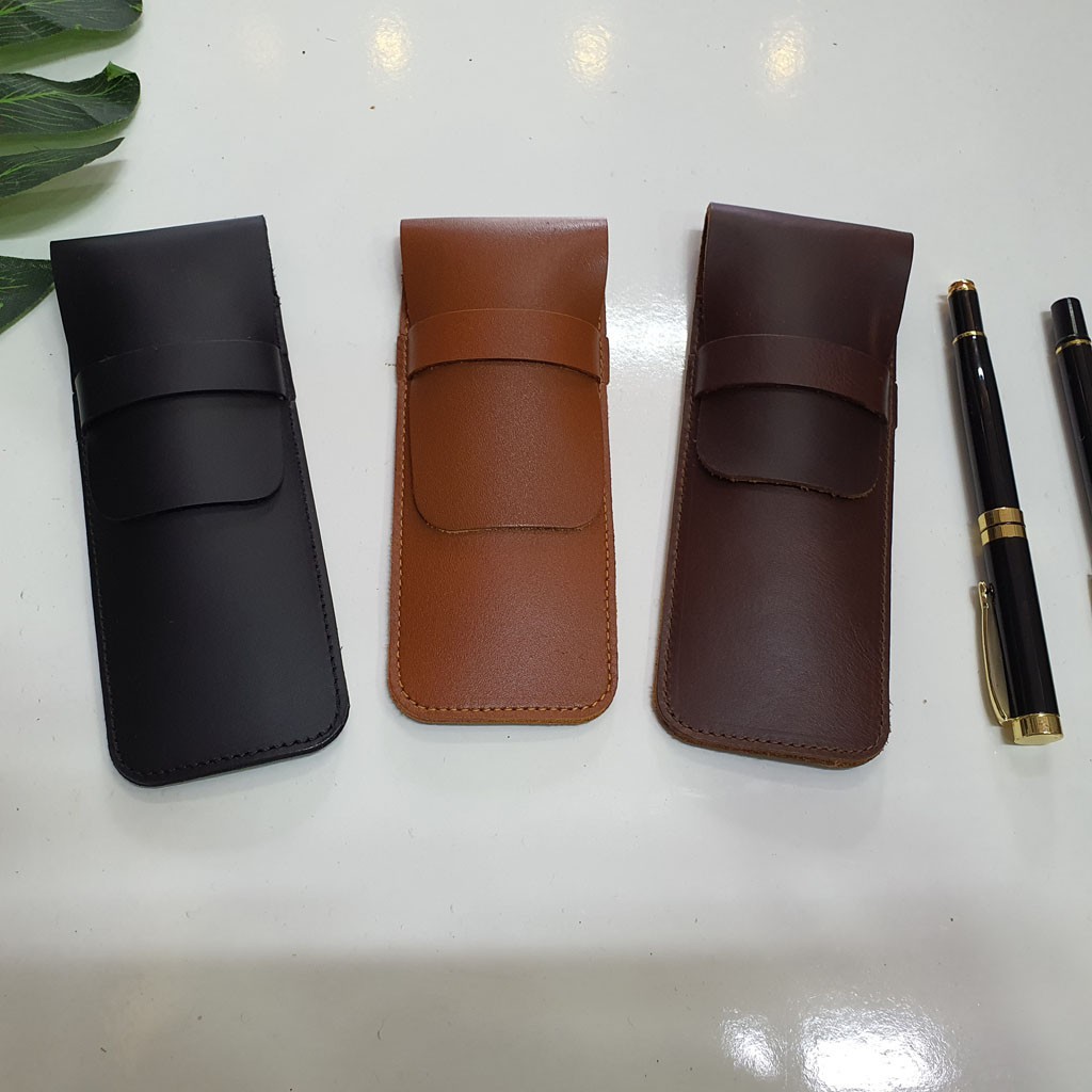 [Handmade] Túi đựng bút bàng da thật đẳng cấp doanh nhân (20x8cm) - ZN06 Bảo Hành 12 Tháng