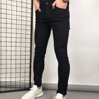 Quần jean đen skinny đen vải co giãn mới siêu cấp