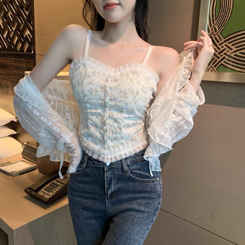 Áo Bra ren có mút ngực sexy gợi cảm Công Chúa Cao Cấp Dáng Lửng 1808