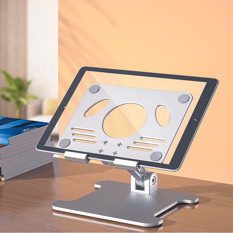MT88 Giá Đỡ iPad Nhôm Kệ Đỡ Máy Tính Bảng Điện Thoại Gấp Gọn Nâng Chỉnh Độ Cao Đa Năng Cao Cấp