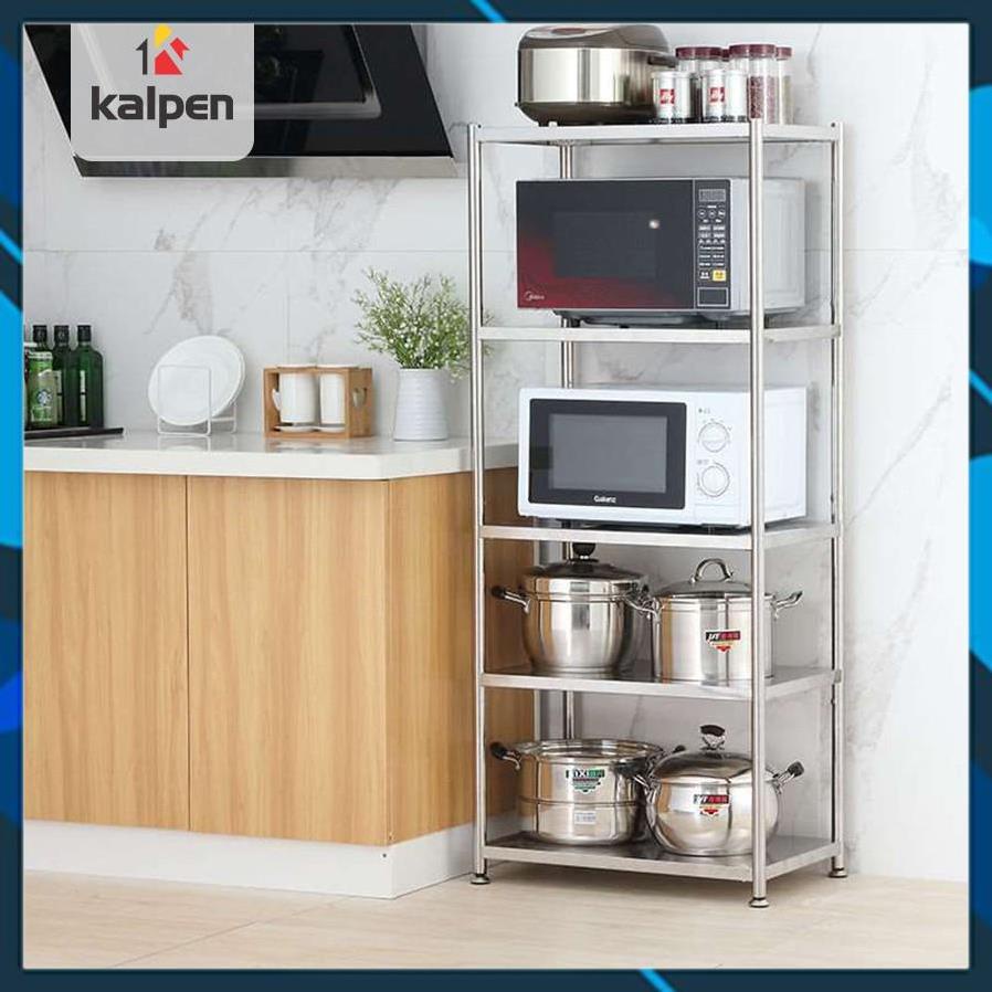 KỆ INOX Nhà Bếp Để Đồ Đa Năng 3 Tầng 4 Tầng 5 Tầng Thông Minh Kalpen hàng xịn chuẩn
