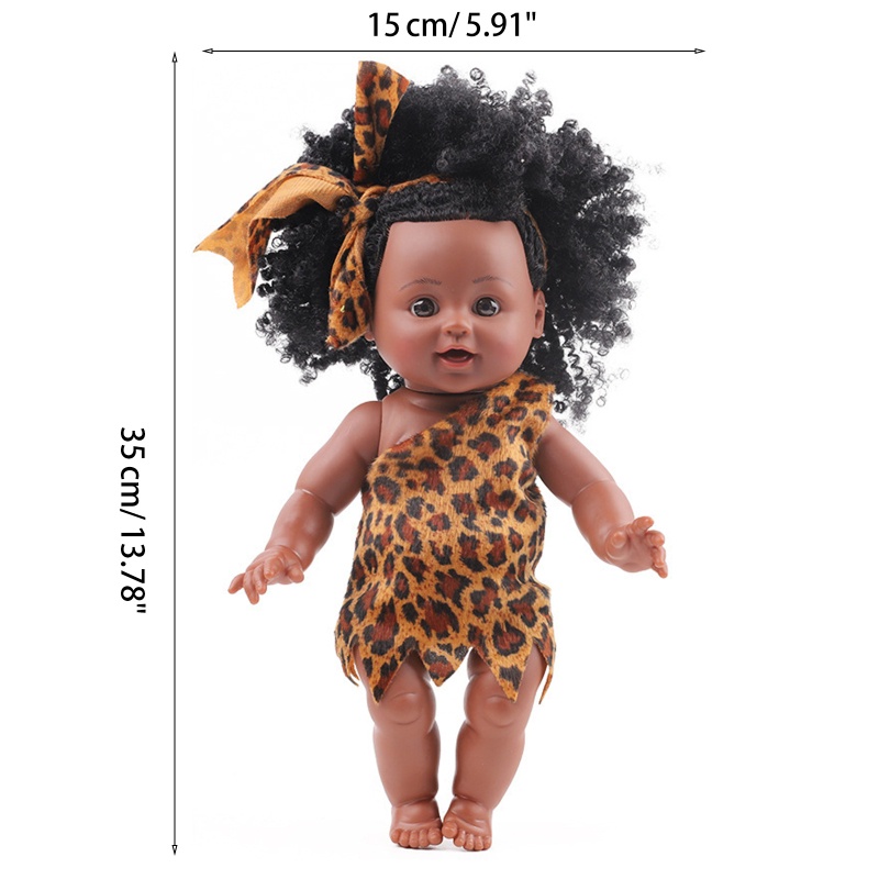 Búp Bê Bé Gái Mặc Đầm Mềm Mại 35cm Sống Động Như Thật