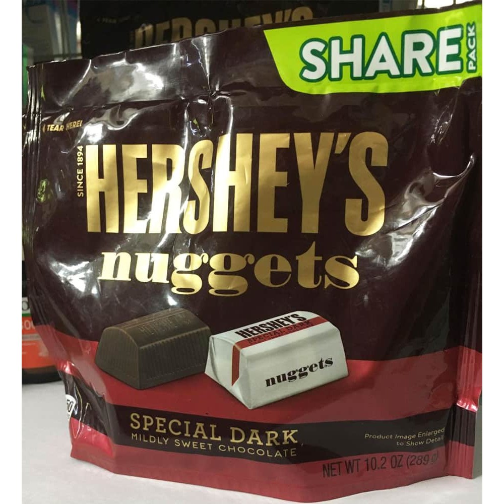 SOCOLA ĐẮNG HERSHEY’S NUGGEST SPECIAL DARK MỸ 289G