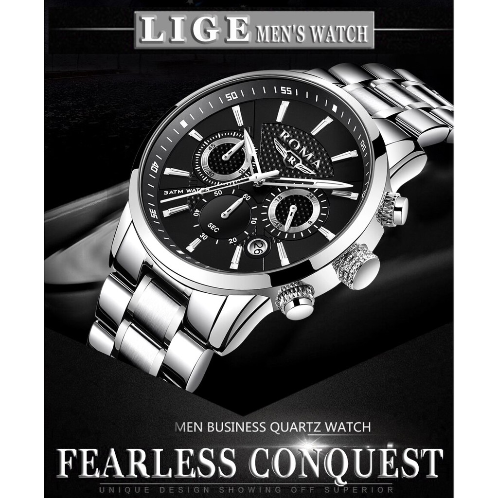 Đồng Hồ Nam ROMA FALCON - Chạy 6 FULL KIM – Dây Thép Đúc Đặc Cao Cấp | BigBuy360 - bigbuy360.vn