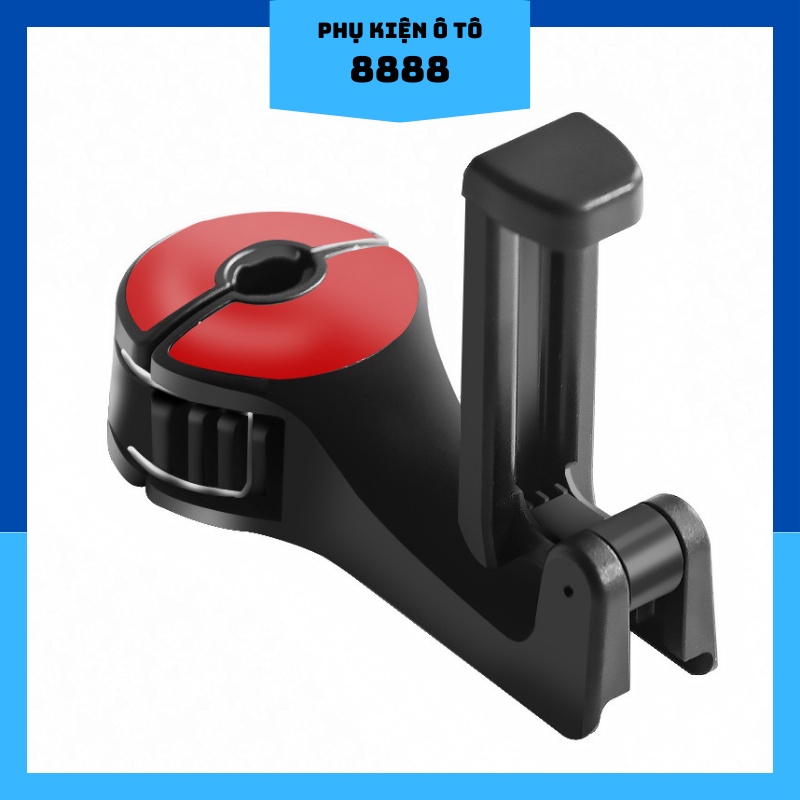 Móc Treo Đồ Kiêm Giá Đỡ Điện Thoại 2 Trong 1 Thông Minh 8888 - Móc Treo Đồ Nội Thất Ô Tô