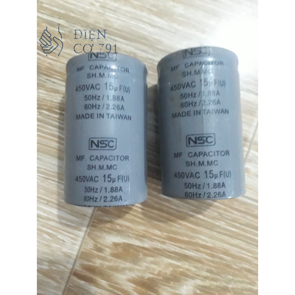 Tụ Chân Cắm NSC Các Loại 2uf , 4uf , 6 uf ,8uf 10uf 15uf Dùng Thay Thế Cho Máy Bơm, Động Cơ, Quạt Công Nghiệp Hàng Tốt..