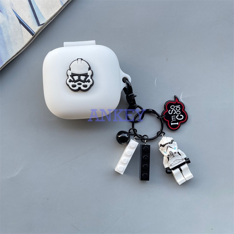 Case for Beats Fit pro / Studio Buds / Powerbeats Pro Vỏ bảo vệ hộp sạc tai nghe hình Samurai bằng silicon mềm chống sốc chống thấm nước Beats Fit Pro/Powerbeats Pro/Studio