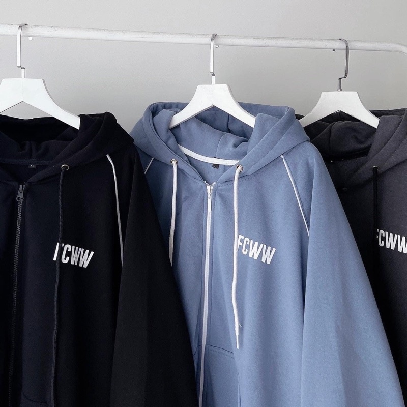 [sẵn] Áo Khoác Nỉ Form Rộng Ulzzang FCVV - pqk boutique