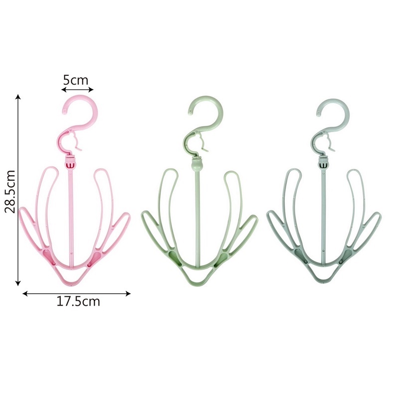 1 Móc Phơi Giày Đa Năng Dạng Xoay Kèm 2 Móc Treo