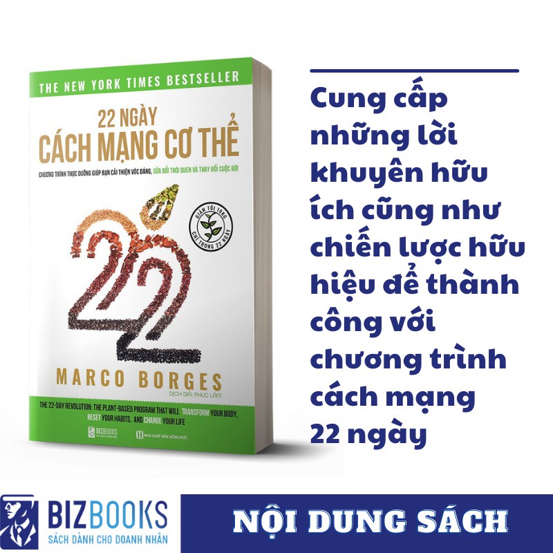 Kèm Quà Tặng Sách - Cách Mạng 22 Ngày: Chế Độ Ăn Plant Base