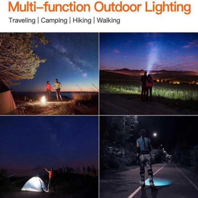 Đèn pin cầm tay siêu sáng chiếu xa 1000m tuần tra sáng hơn đèn ô tô mã w591 cỡ lớn