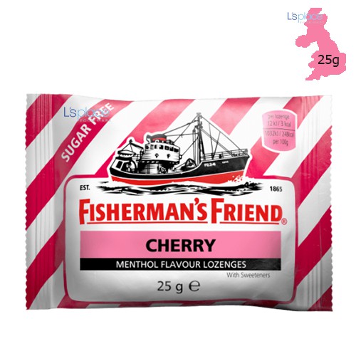 Viên Ngậm Không Đường Vị Anh Đào hiệu Fisherman’s Friend 25g