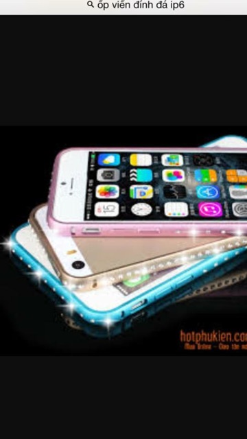 Ốp viền đính đá dành cho ip6/6s/6plus