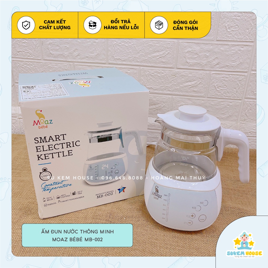 Bình đun và hâm nước đa năng thông minh Moaz BéBé MB-002 1000ml