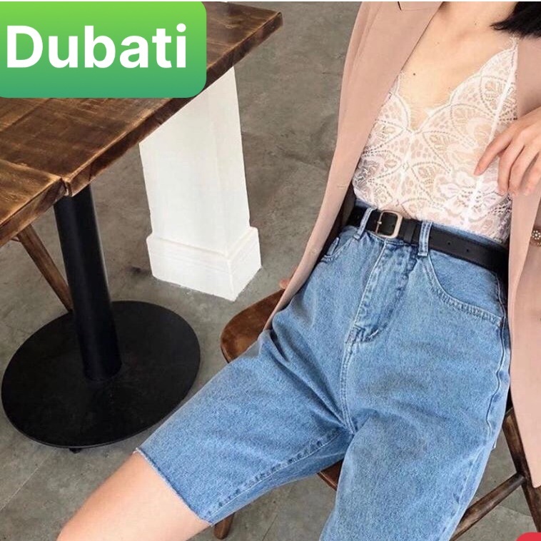 QUẦN SHORT SỌT JEAN LỬNG KIỂU NGỐ NỮ CHẤT BÒ XANH TRƠN ULZZANG GIRL LƯNG CAO NÂNG MÔNG- DB-204 - DUBATI FASHION