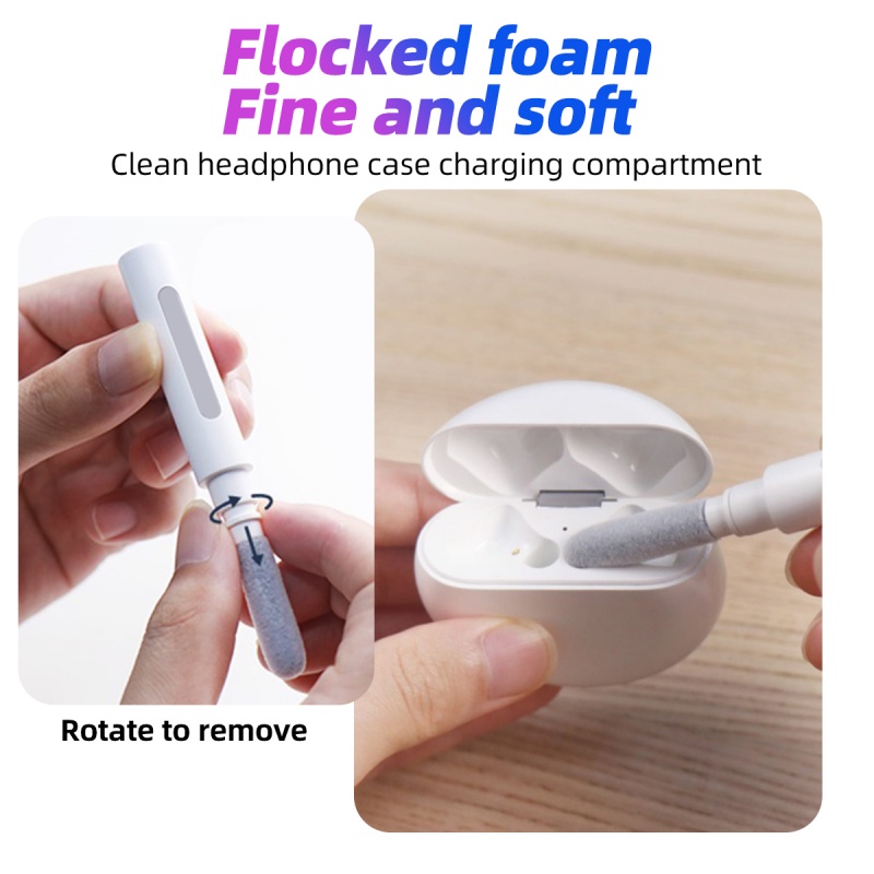 HdoorLink Headphones Cleaning Pen Earbuds Cleaning Brush Camera Cleaning Tool for Huawei Samsung Air-Pods Pro