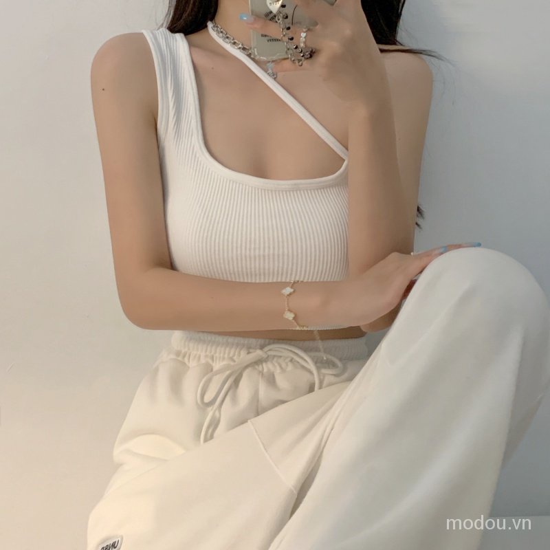 Áo 2 dây kiểu dáng mới có đệm ngực thời trang cho nữ