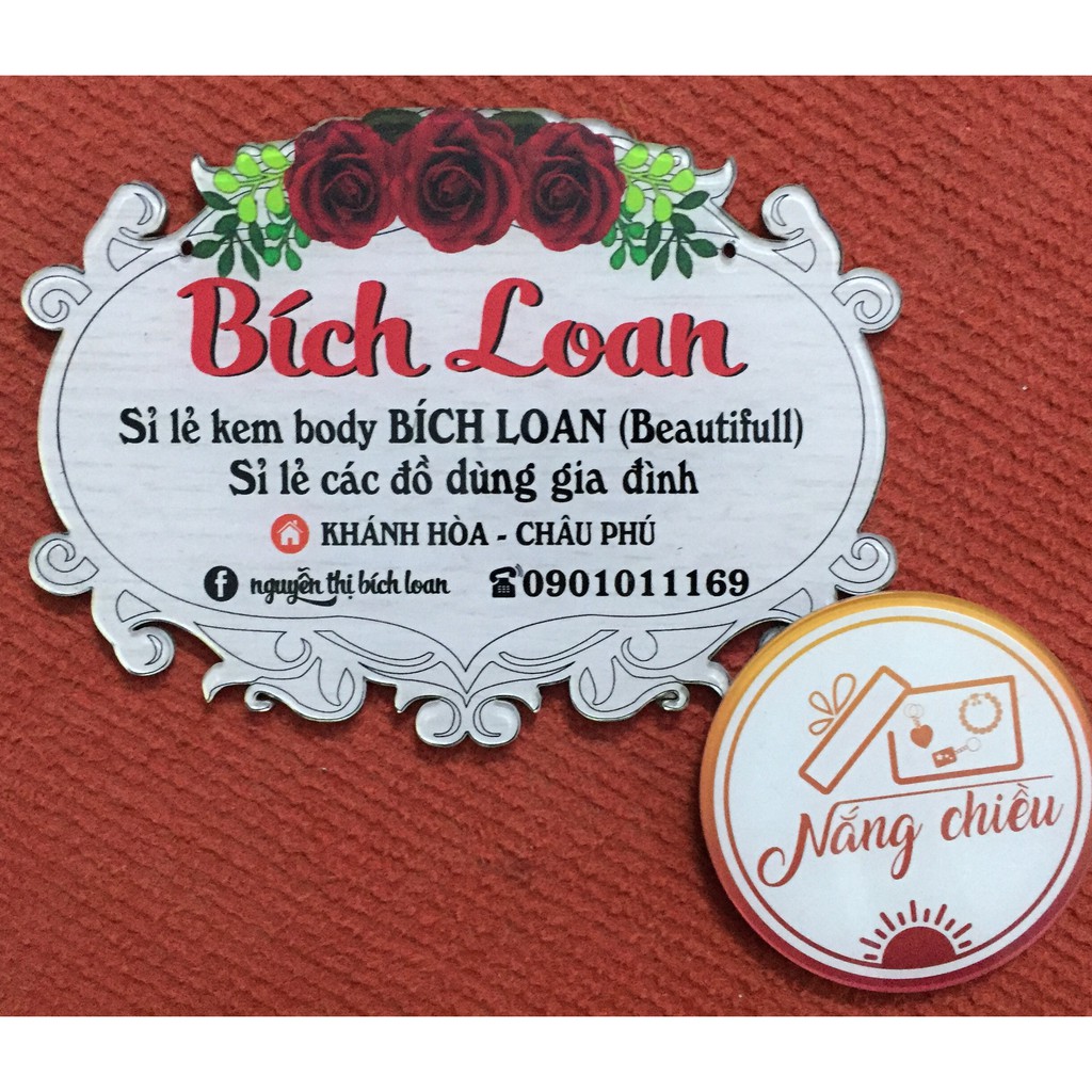 [BIỂN HIỆU MICA TRANG TRÍ SHOP] - Thiết kế thông tin shop theo yêu cầu