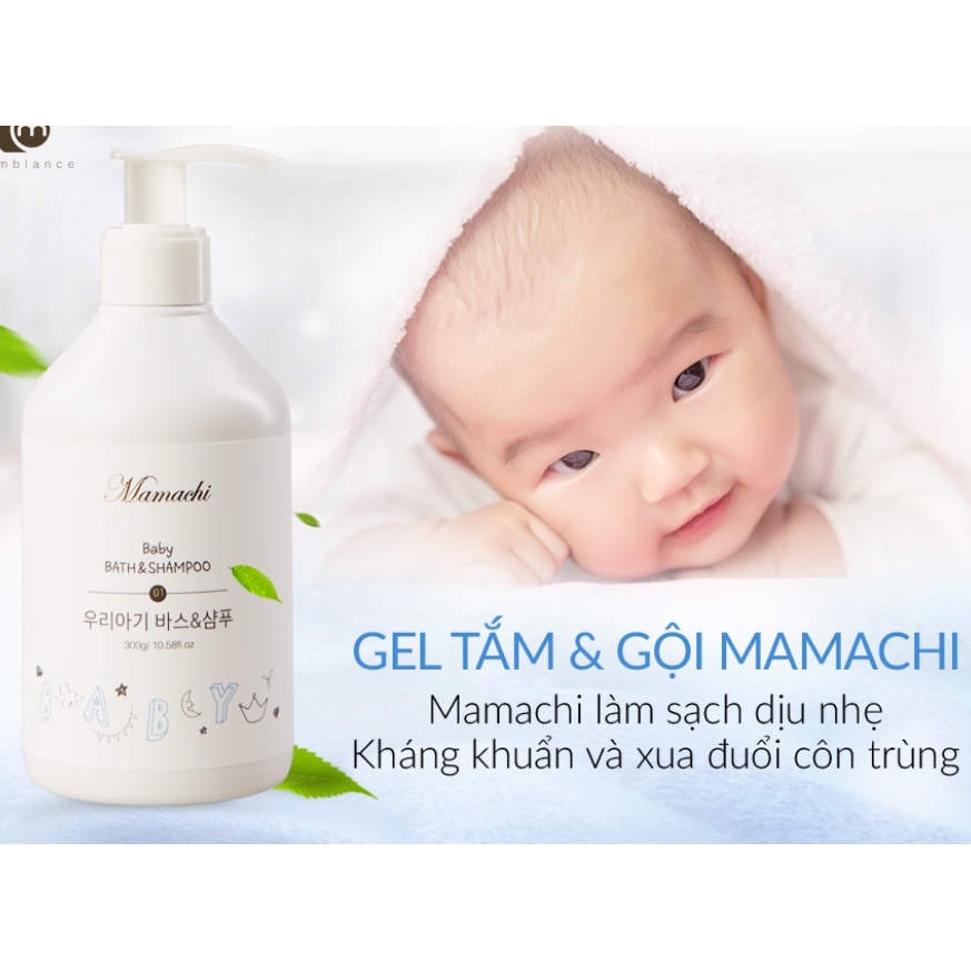 [CHÍNH HÃNG MAMACHI] BỘ SẢN PHẨM CHĂM SÓC VÀ DƯỠNG DA CAO CẤP CHO BÉ MAMACHI – BỘ SẢN PHẨM CHO BÉ