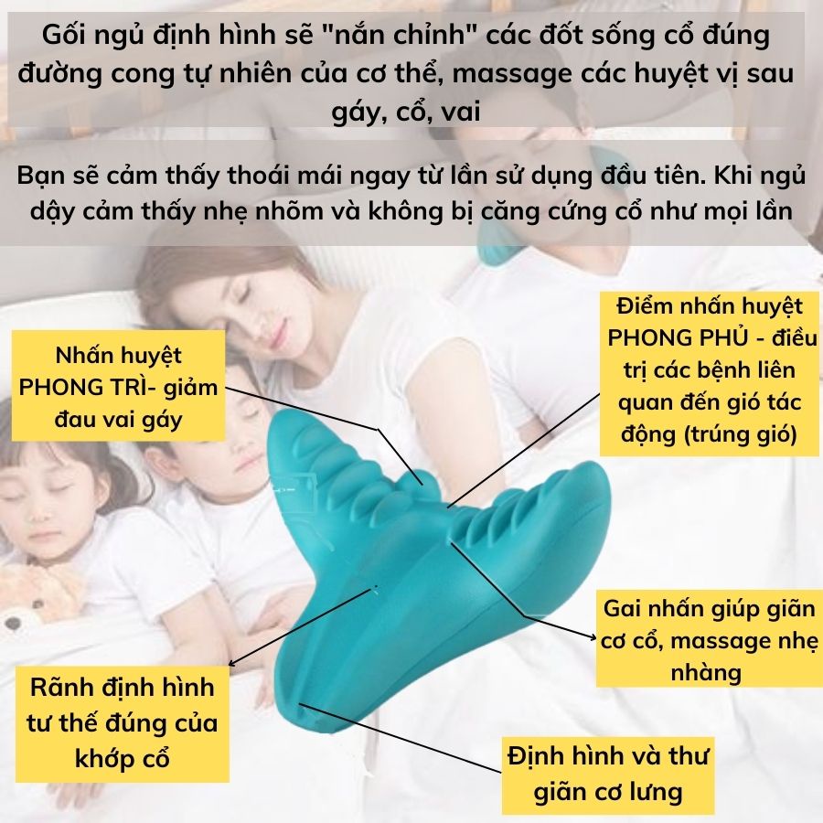 [HCM]Đích thực Mát xa cổ Sửa chữa cổ và vai Thiết bị kéo cột sống cổ Dụng cụ mát xa cầm tay-【GM-AMZ】
