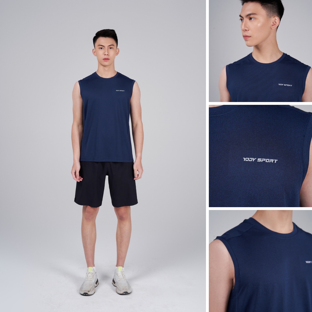 Áo ba lỗ nam YODY, áo t-shirt tanktop nam thể thao năng động thoáng mát thấm hút mồ hôi STM5071