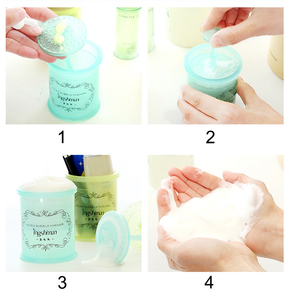 Cốc Tạo Bọt Sữa Tắm Rửa Mặt Tiện Dụng Mang Theo Du Lịch