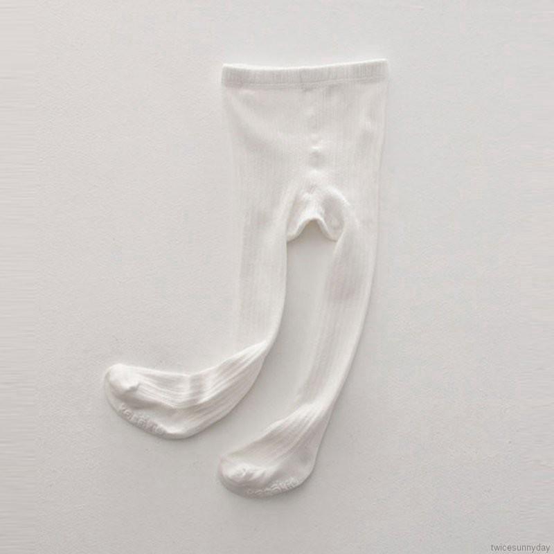 Quần tất len màu trắng đáng yêu cho bé gái