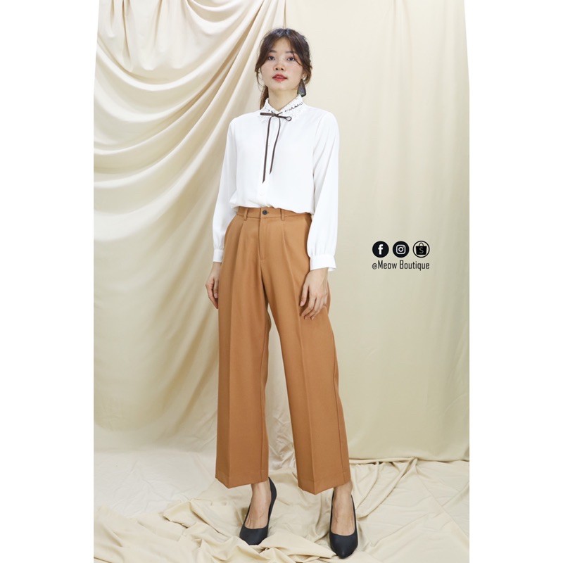 [Hình thật tự chụp] Quần ống suông Meow Boutique | BigBuy360 - bigbuy360.vn