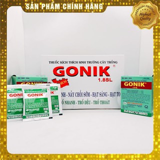 Điều hòa sinh trưởng GONIK 1.8 SL x Combo 10 gói Giúp ra rễ mạnh, nảy chồi sớm, trổ thoát nhanh và đều