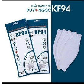 1 Thùng Khẩu trang 4 Lớp KF94 Duy Ngọc 300 Cái, Chống Bụi Mịn Và Kháng Khuẩn Hàng Cao Cấp