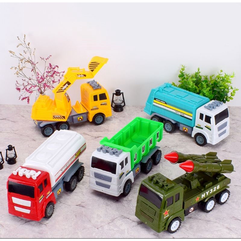 Xe đồ chơi công trình chạy đà cho bé