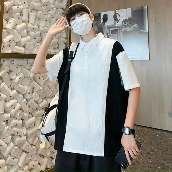 Áo Thun Unisex Cổ Bẻ Form Rộng Tay Lỡ Mẫu Mới HOT  - ĐĂNG QUANG CLOTHER