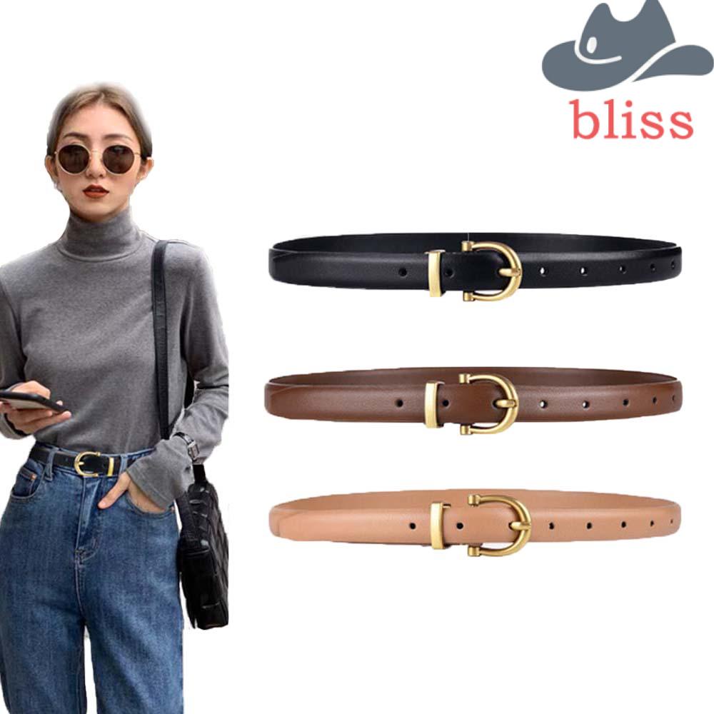 Thắt Lưng Da Bò Mỏng Kiểu Hàn Quốc Dễ Thương Cho Bạn Gái