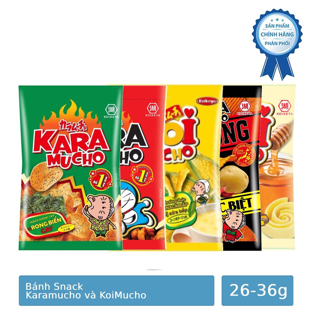 Bánh Snack Karamucho và KoiMucho 26-36g