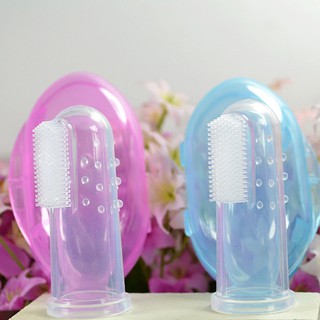 Tưa lưỡi silicon làm sạch răng miệng cho bé