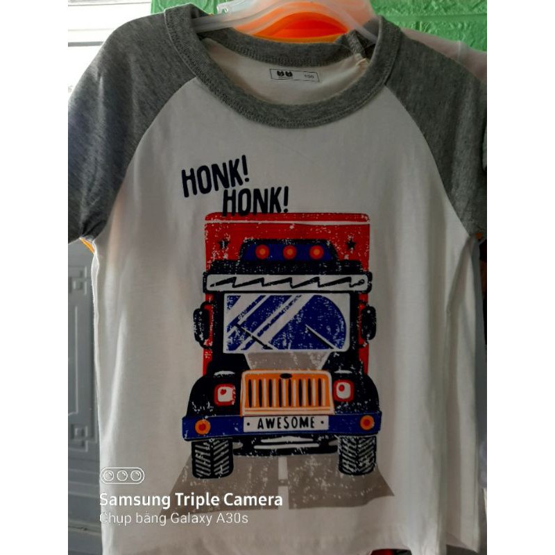 [Chuẩn Hãng] Áo Thun Ngắn Tay 100% Cotton 27Kids Cho Bé Trai 2 3 4 5 Tuổi