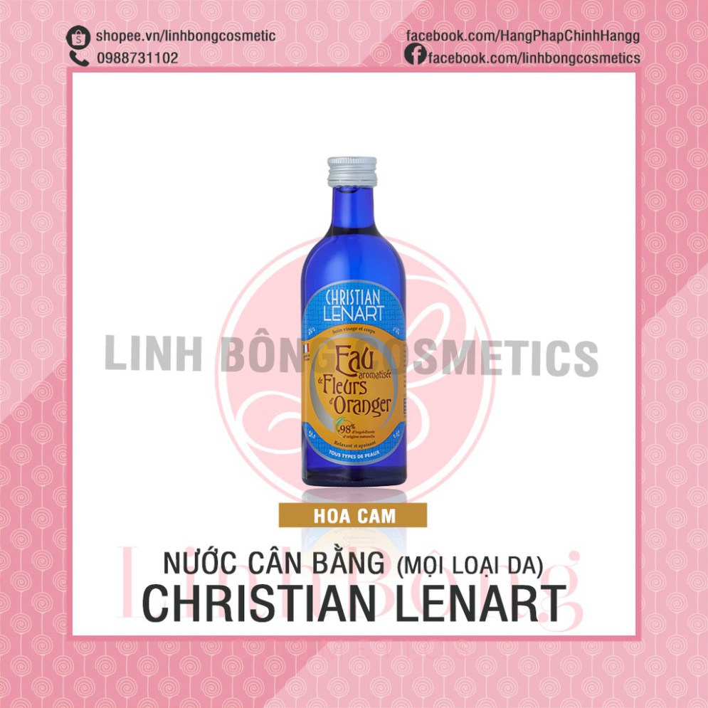 NƯỚC CÂN BẰNG DA TONER CHRISTIAN LENART HỮU CƠ NỘI ĐỊA PHÁP CHO CÁC LOẠI DA