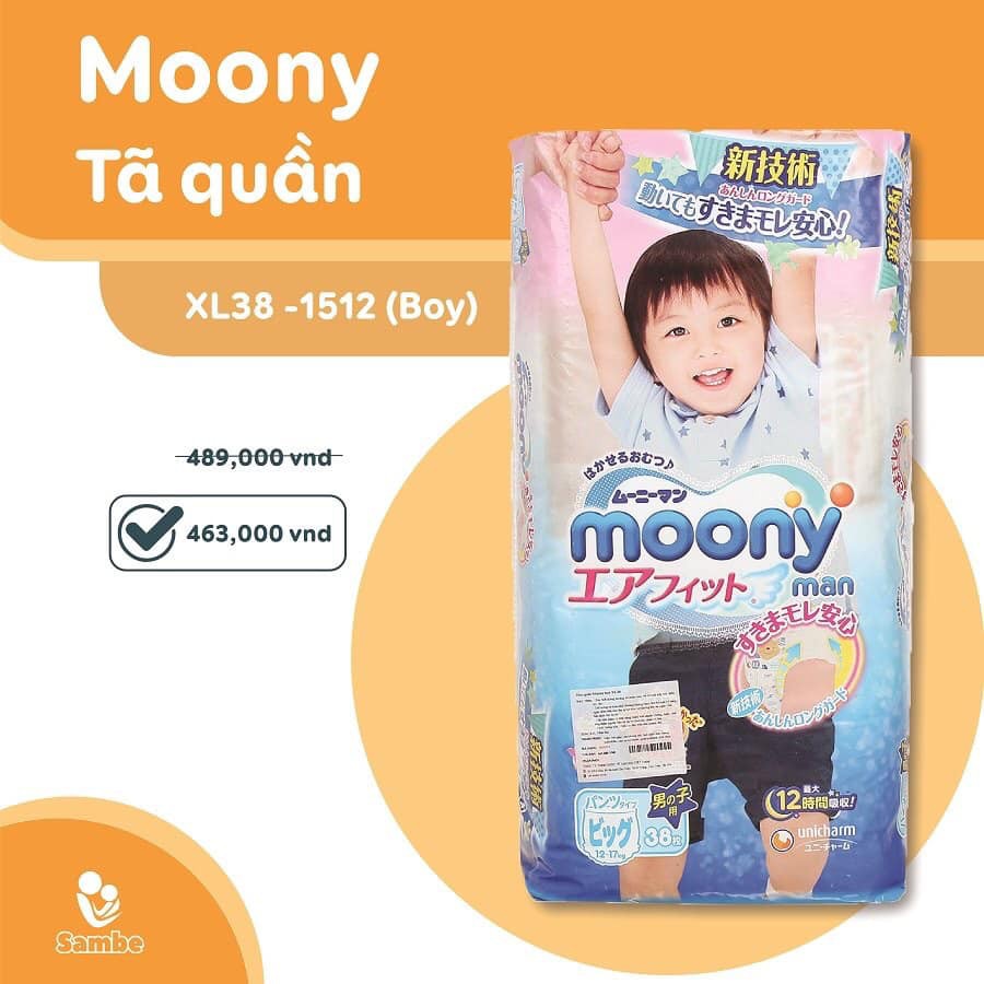 MOONY TÃ QUẦN XL 38 Boy