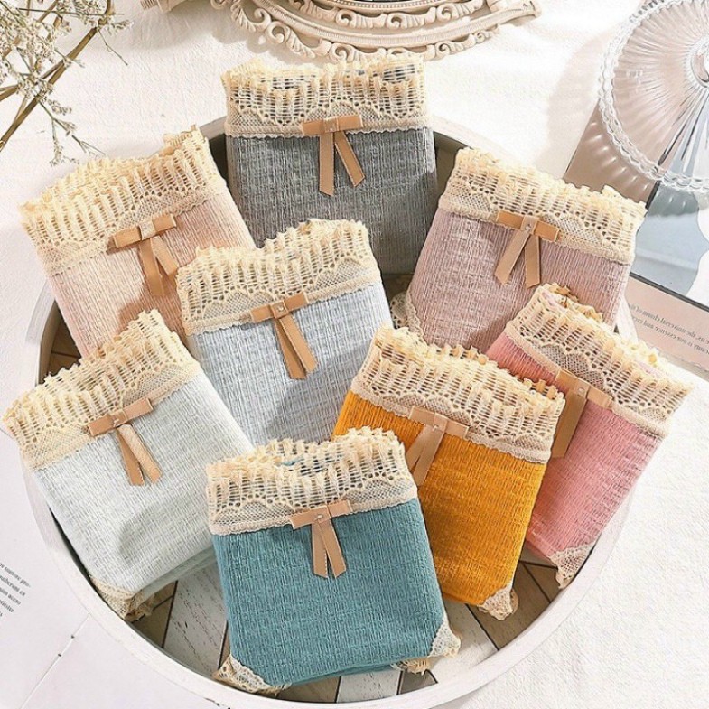 Quần Lót Nữ SAM SAM Chất Cotton Gân Tăm Phối Ren 257